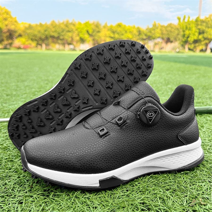 Rotary-Lace Spikeless Golf Shoe on the golf course, view 4