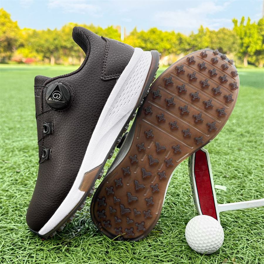 Rotary-Lace Spikeless Golf Shoe on the golf course, view 6