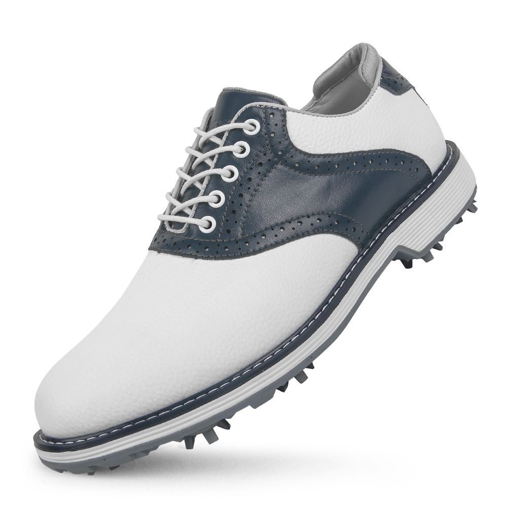 K01 Classic Saddle Oxford Spiked Golf Shoe