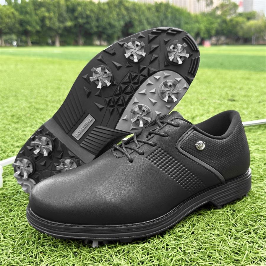 Tour Classic Spiked Golf Shoe on the golf course, view 4