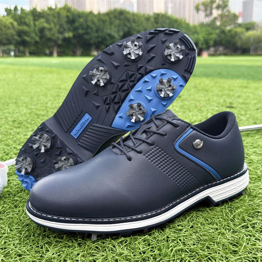Tour Classic Spiked Golf Shoe on the golf course, view 5