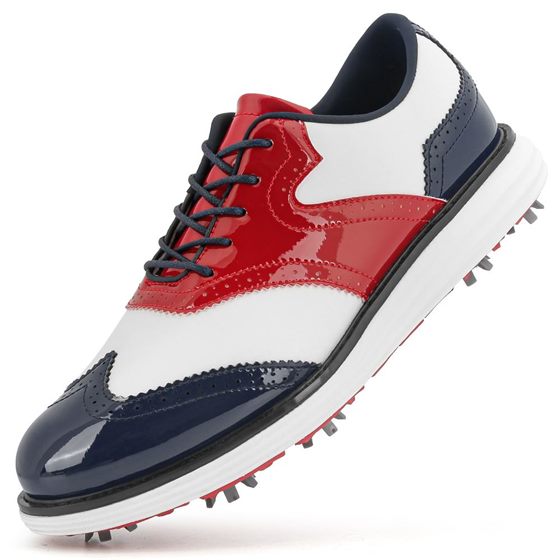 K17 Wingtip Glossy Spiked Golf Shoe