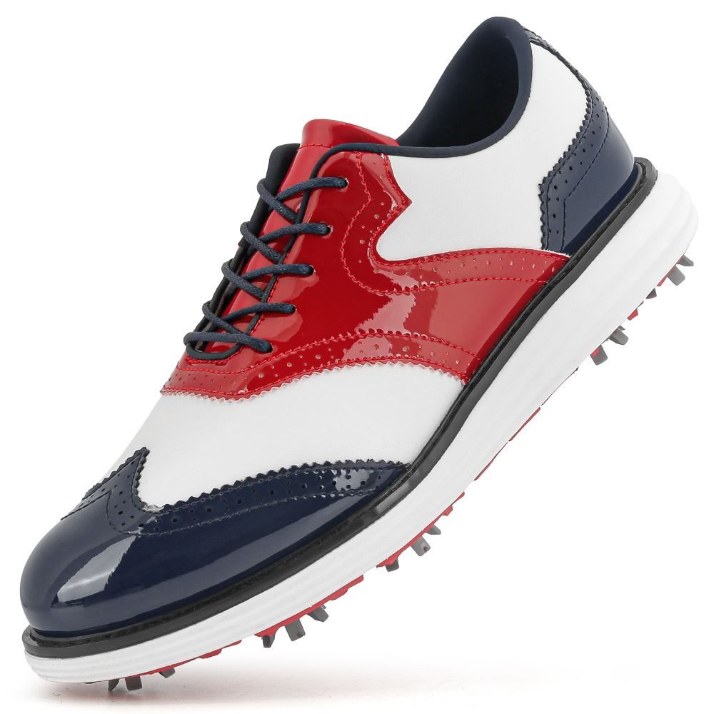 K17 Wingtip Glossy Spiked Golf Shoe