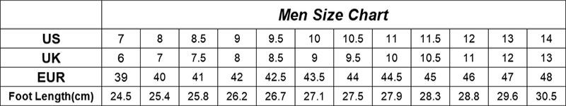 K17 size chart
