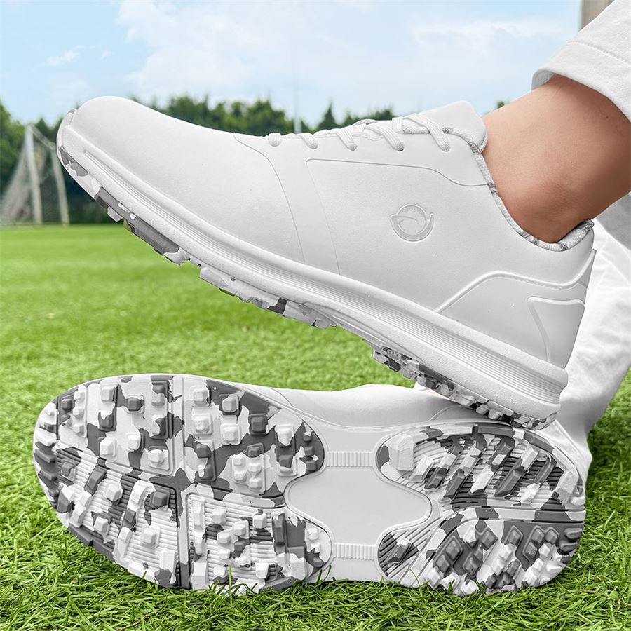 Women's Camo-Sole Golf Shoe on the golf course, view 1