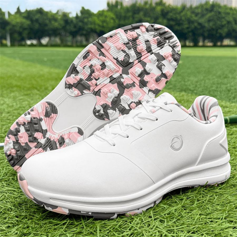 Women's Camo-Sole Golf Shoe on the golf course, view 8
