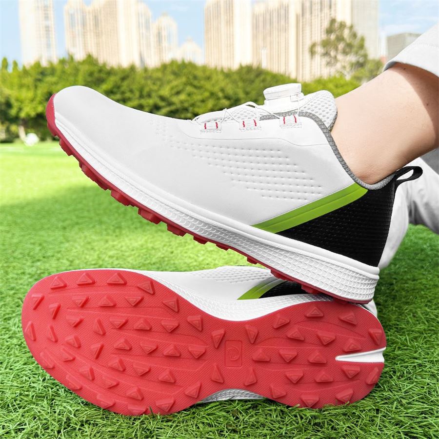 Sport Rotary-Lace Spikeless Golf Shoe on the golf course, view 3
