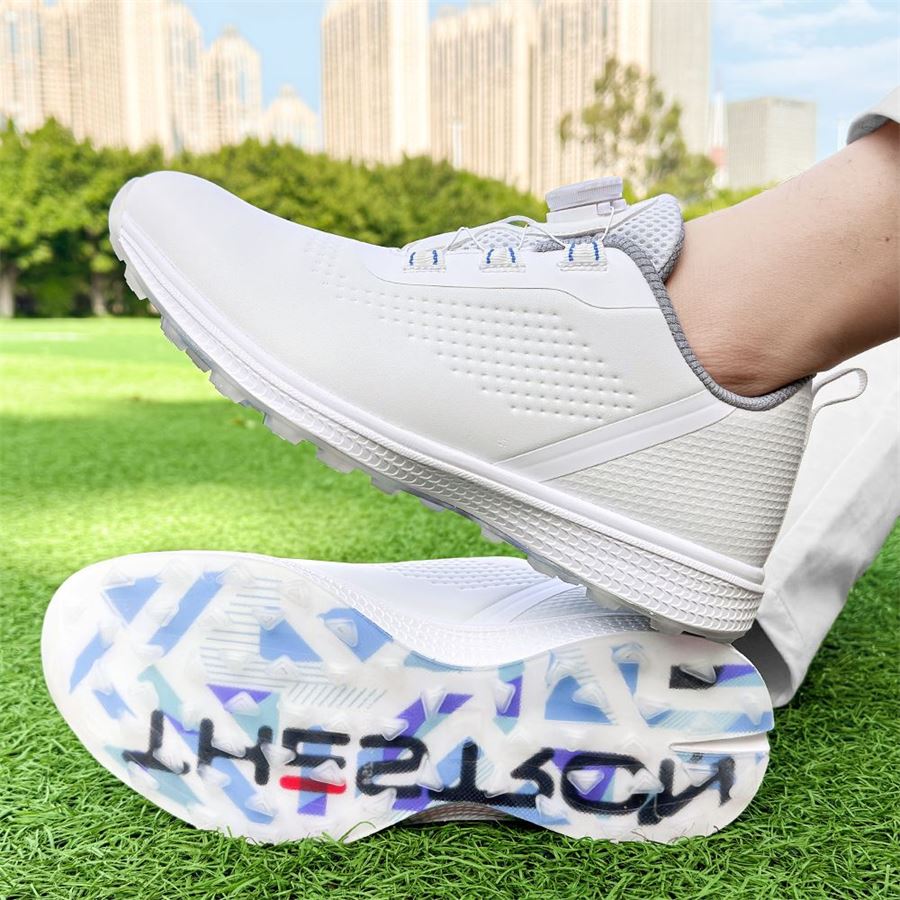 Sport Rotary-Lace Spikeless Golf Shoe on the golf course, view 4