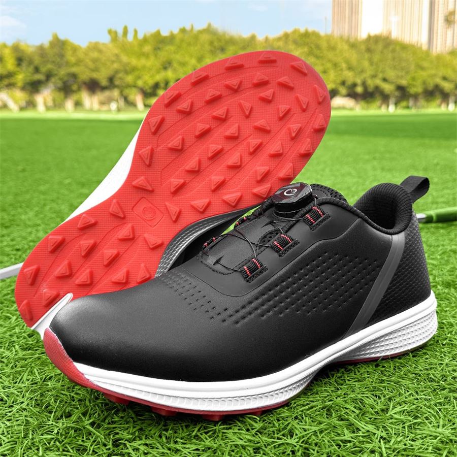 Sport Rotary-Lace Spikeless Golf Shoe on the golf course, view 5